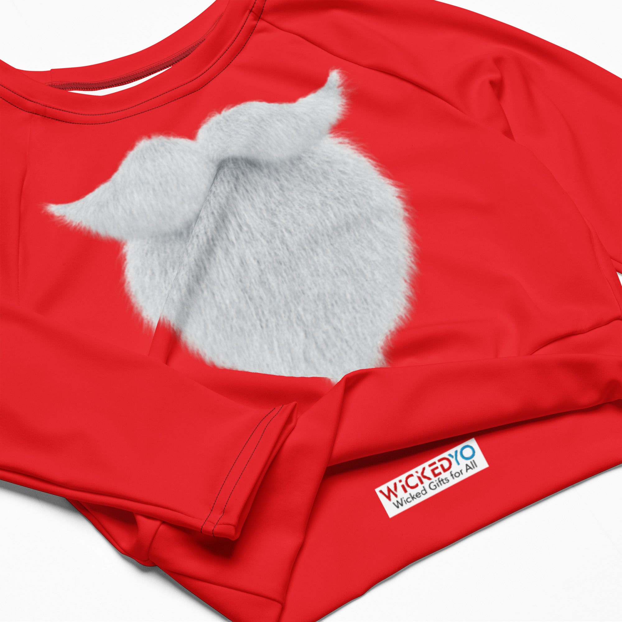 Not a Christmas Pajamas Cropped Top. Christmas Colors Streetwear or Activewear. WickedYo.